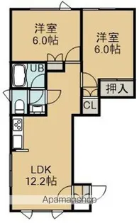 ORANGEぱれっと【2階】の間取り